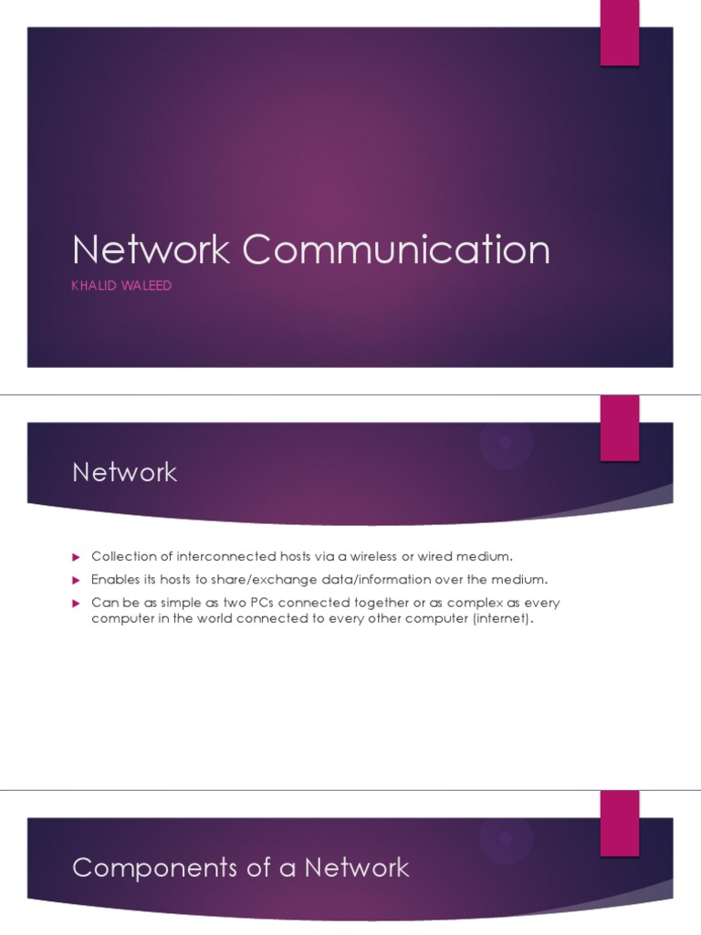 Network Communication | PDF | Ip Address | Computer Network