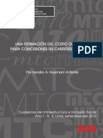 Estimacion Del Costo Del Capital para Concesiones en Carretera Del Peru