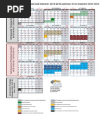 Semester Academic Calendar For 1st and 2nd Semester 2014 2015 and Start of 1st Semester 2015 2016