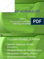 (a) Konsep Kurikulum