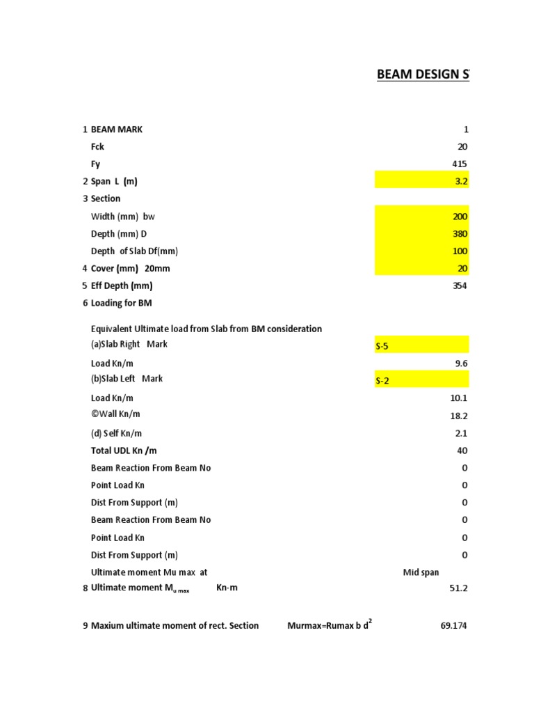Beam Design Steps | PDF | Beam (Structure) | Solid Mechanics