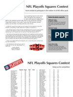 NFL Playoffs Squares Contest: You're Invited To Participate in The Mother of All NFL Office Pools