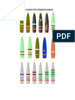 Ammunition Codes Couleurs FRA