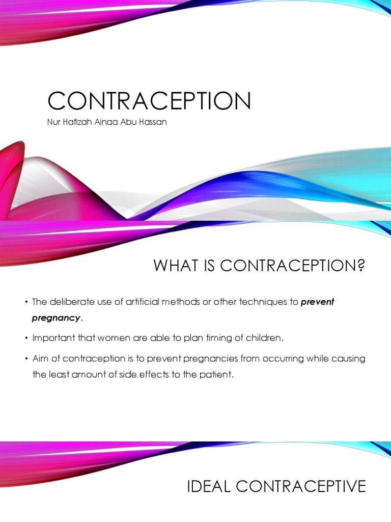 Contraception | Download Free PDF | Birth Control | Combined Oral ...