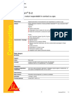 Sikaswell S-2: Etansant de Rosturi Expandabil in Contact Cu Apa