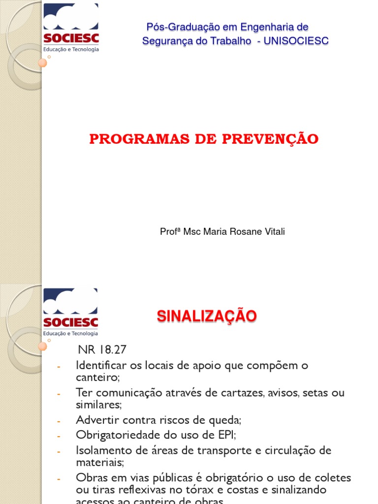 Aula Segurança Do Trabalho | PDF