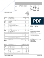 Polarhv Hiperfet Power Mosfet: V 500 V I 100 A Ixfb 100N50P