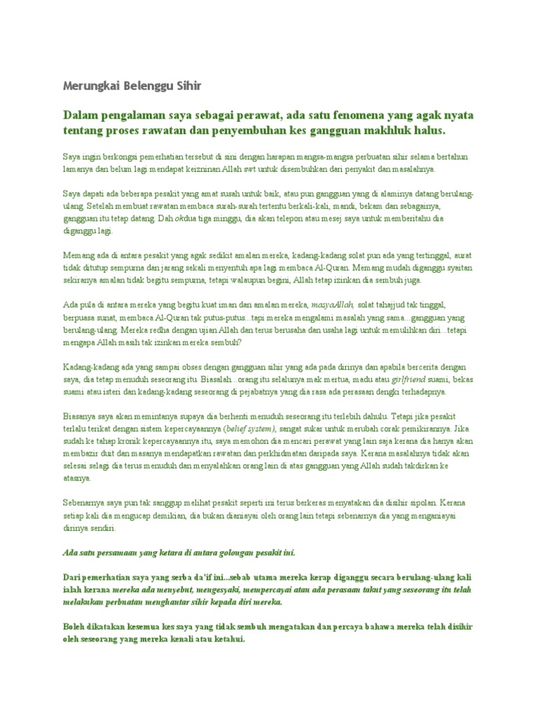 Merungkai Belenggu Sihir Pdf