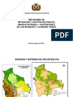 Bolivia Mecanismo Mitigacion y Adaptacion para Manejo Integral