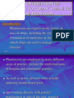 The Contribution of Pharmacy