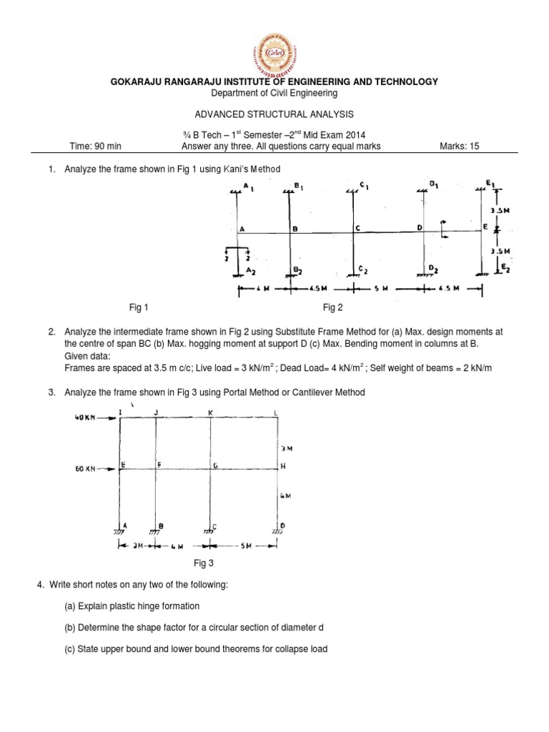 Gokaraju Rangaraju Institute of Engineering and Technology: ST ND | PDF ...