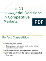 Chapter 11-Managerial Decisions in Competitive Markets