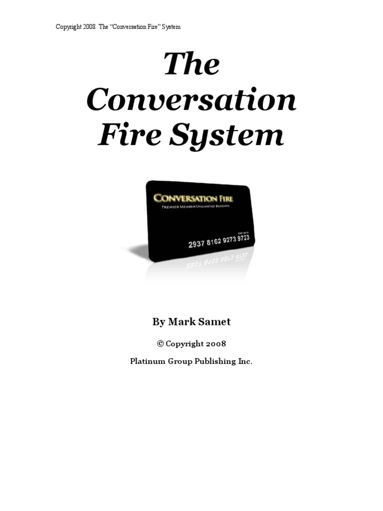 Conversation Fire | PDF