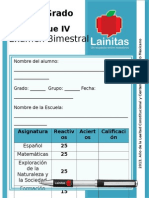 2do Grado - Bloque 4 Examen Lainitas (2013-2014)