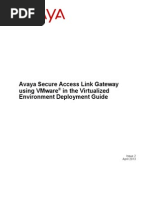 Avaya Secure Access Link Gateway Using VMware® in The Virtualized Environment Deployment Guide PDF