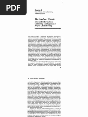 Chapter 1 the Medical Chart