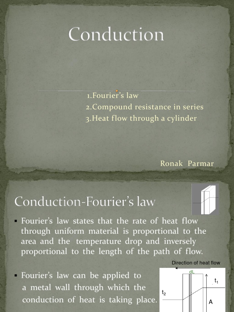 Fourier's Law of Heat Conduction Explained | PDF | Science & Mathematics