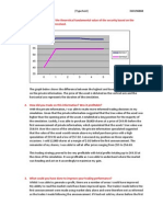 Construct A Graph of The Theoretical Fundamental Value of The Security Based On The Private Information Received