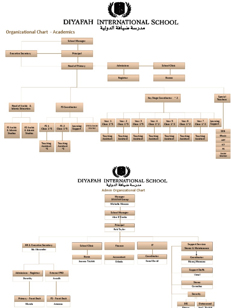 Academic Organizational Chart Overview | PDF | Career & Growth