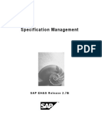 EHS - Specification Management