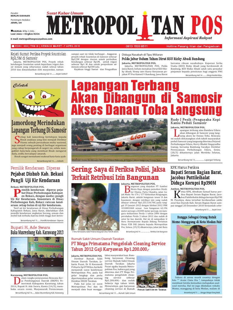 Metropolitan Pos 050 Email - Indd | PDF | Pengelolaan Keuangan & Uang ...