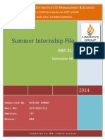 Summer Internship File: L ' L D I O M & S