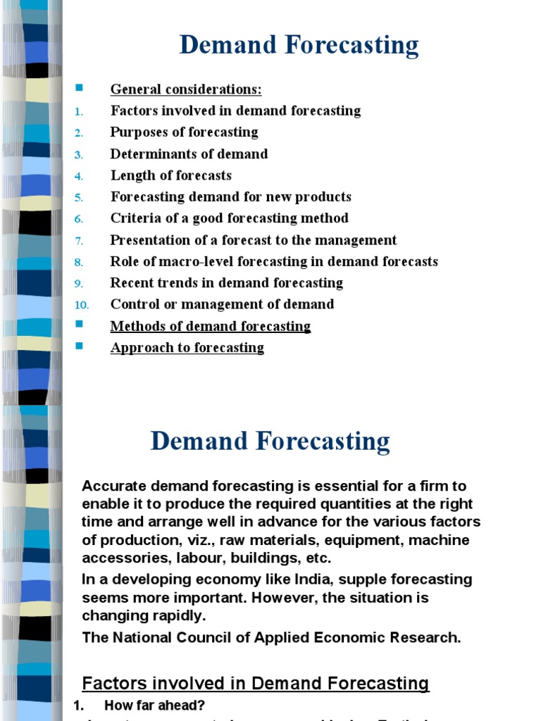 Demand Forecasting Methods and Importance | PDF | Linear Trend ...