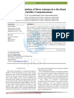 Design and Simulation of Horn Antenna in x-Ku Band for Satellite Communications