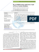 Dynamic Stability of SMIB System With Fuzzy Logic Based Power System Stabilizer