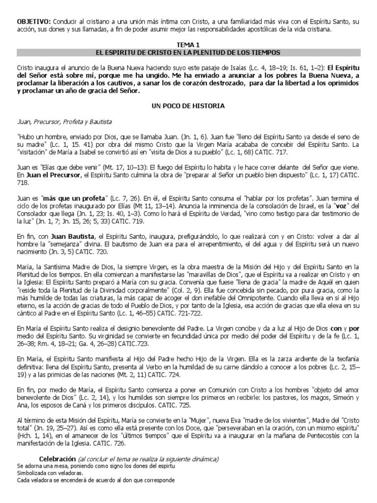 Temas Confirmacion Para Papa y Padrinos