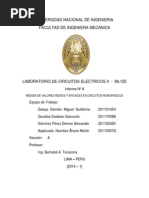 Medida de Valores Medios y Eficaces de Circuitos Monofasicos