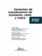 Fundamentos de Transferencia de Momento, Calor y Masa 5ta Edicion James Welty