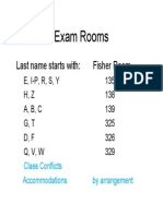 Exam 3 Rooms
