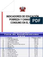 #5 Indicadores de Educacion, Salud y Vivienda Del Peru