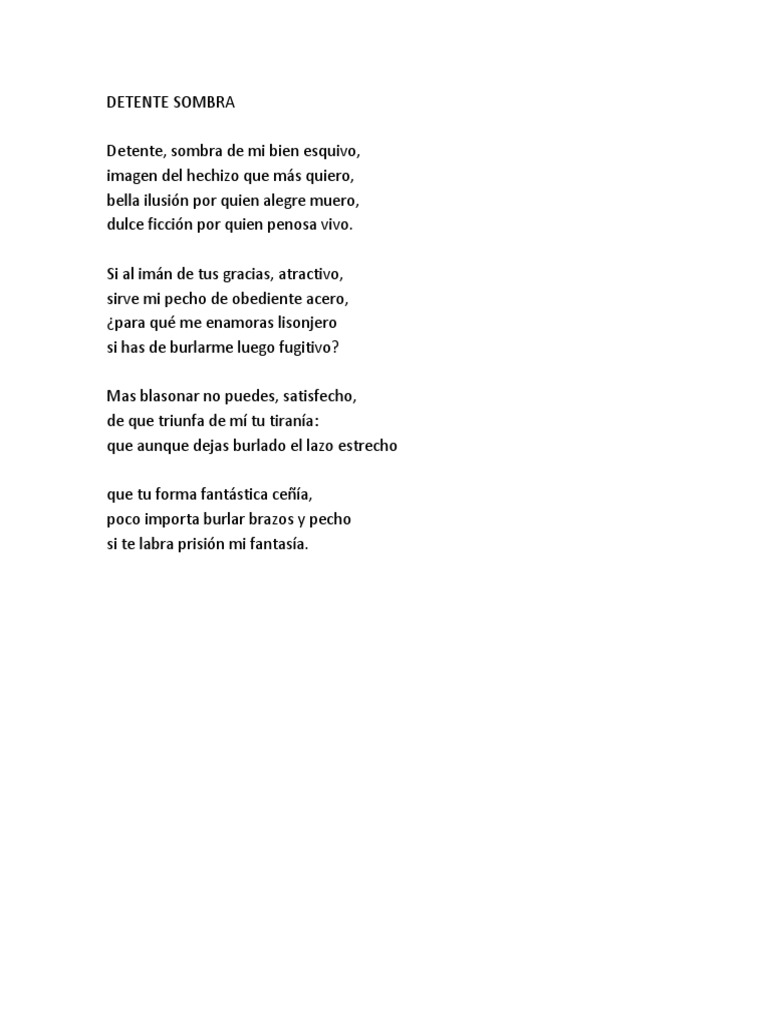 operador carga Bañera Detente Sombra (Poema) | PDF