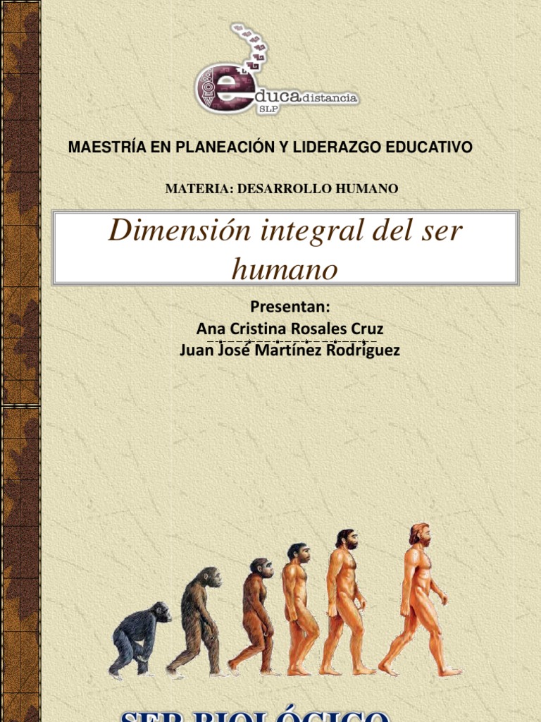 Dimensión biológica del ser humano Salud mental Sicología y ciencia cognitiva
