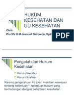 Hukum Kesehatan Dan Uu Kesehatan