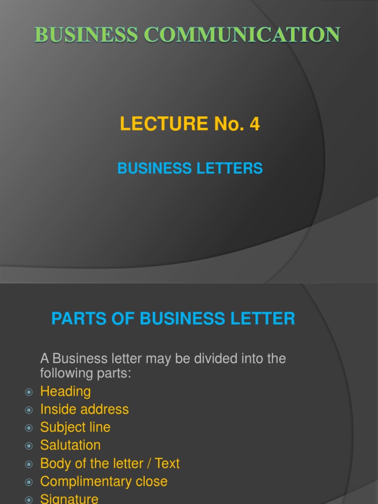 Business Letters | PDF | Written Communication | Writing