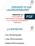 Derivatization in GC