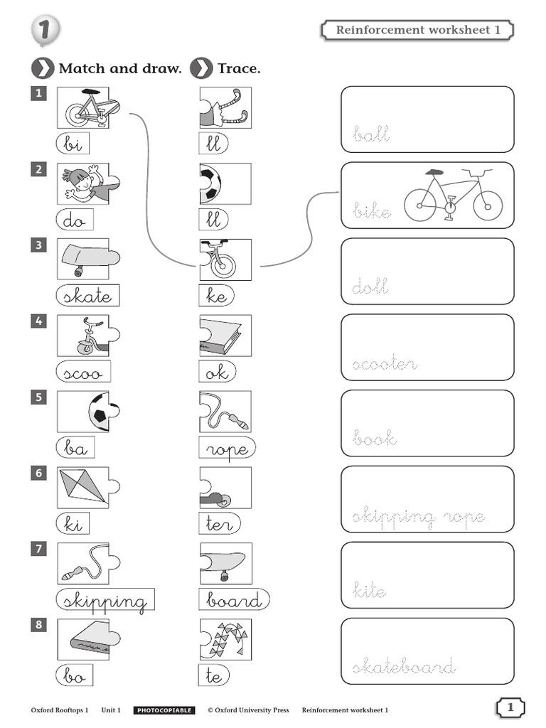 Oxford Rooftops 1 Worksheets | PDF