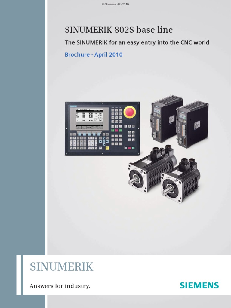 SINUMERIK 802S Base Line | PDF | Technology & Engineering