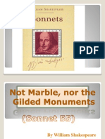 Not Marble Nor The Gilded Monuments