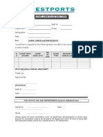 Leave Cancellation Form