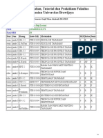 Jadwal Perkuliahan, Tutorial Dan Praktikum Fakultas Pertanian Universitas Brawijaya