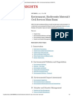 Environment, Biodiversity Material For UPSC Civil Services Main Exam - INSIGHTS