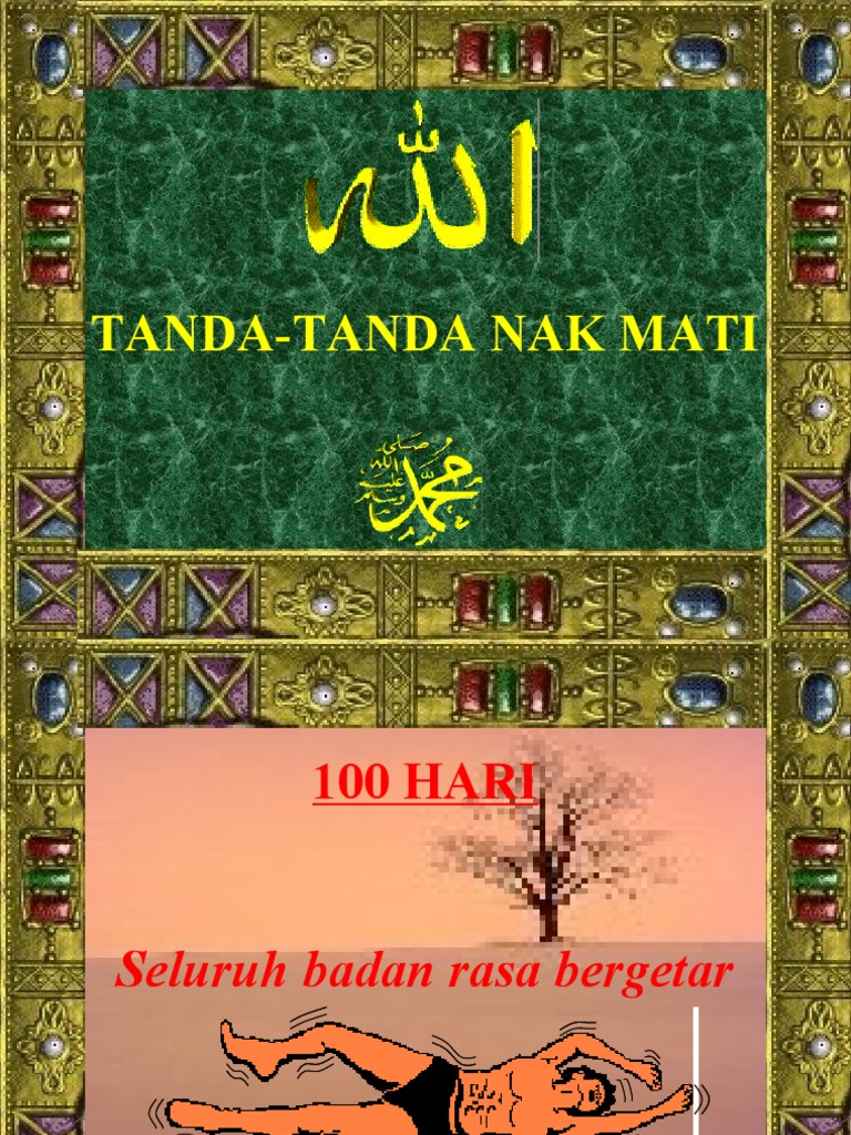 Tanda Tanda Nak Mati Pdf