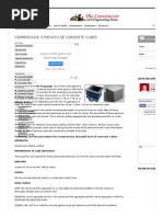 Compressive Strength of Concrete Cubes