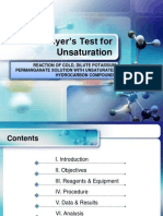 Baeyer's Test For Unsaturation