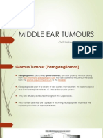 Middle Ear Tumours: - Dr.P.Krishna Soumya Reddy