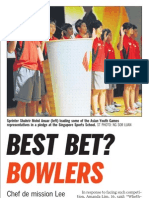 Best Bet? Bowlers, 30 May 2009, Straits Times